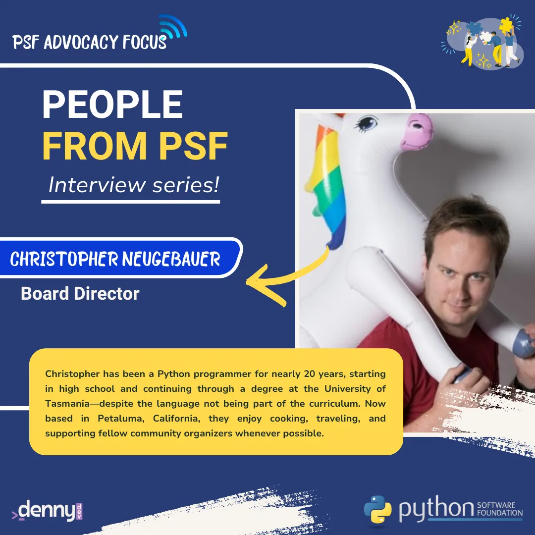 People from PSF: Meet Christopher Neugebauer