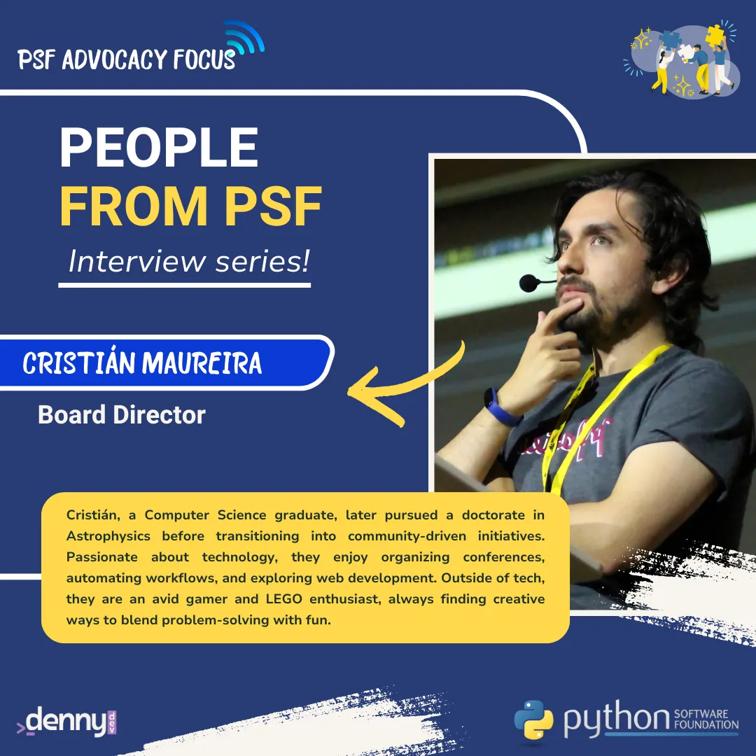 People from PSF: Meet Cristián Maureira-Fredes