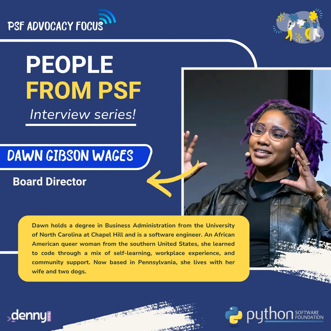 People from PSF: Meet Dawn Gibson Wages