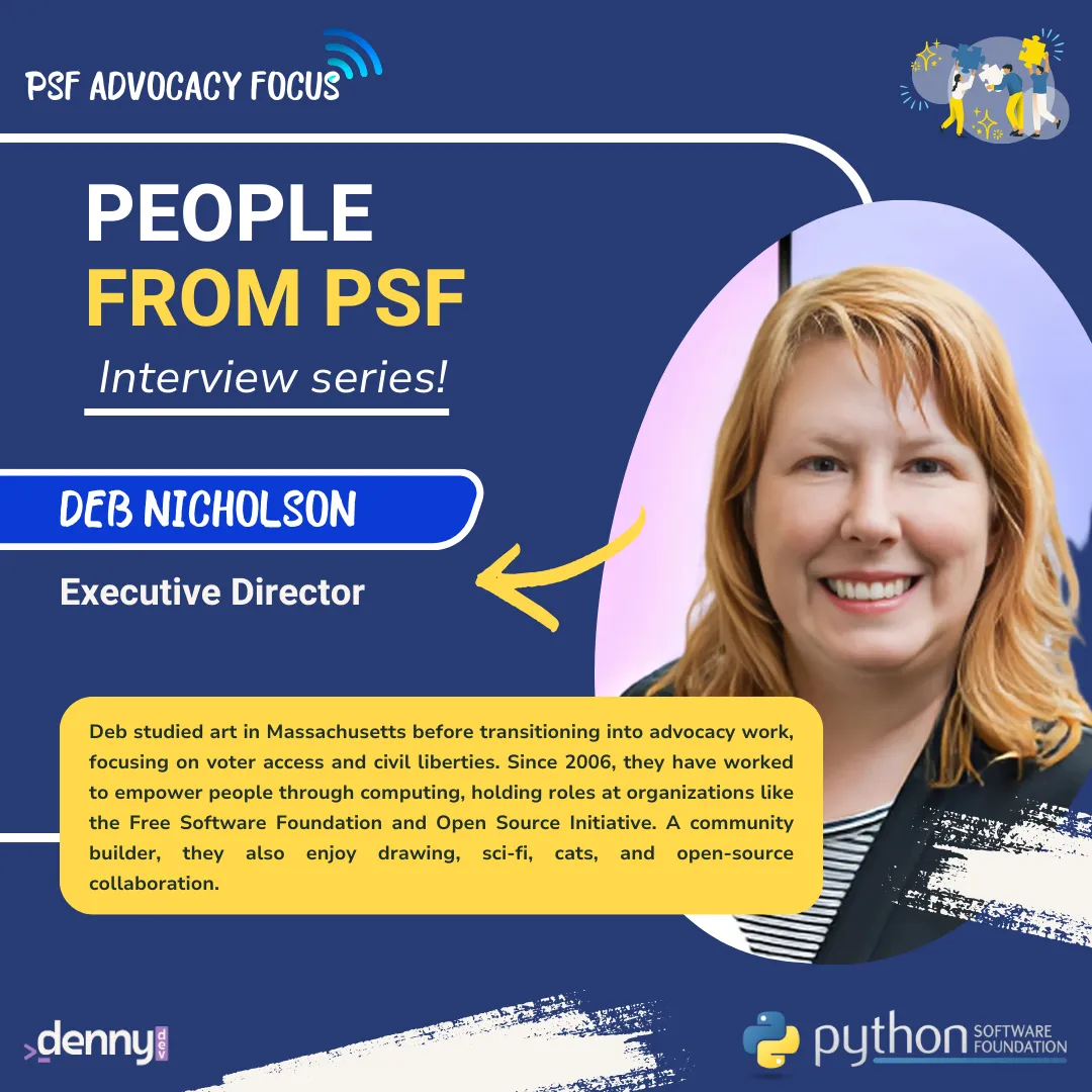 People from PSF: Meet Deb Nicholson