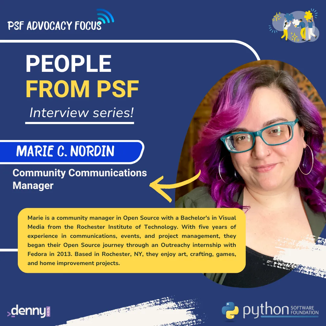 People from PSF: Meet Marie Nordin